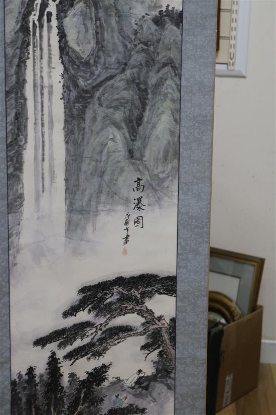 Two Chinese scroll paintings
